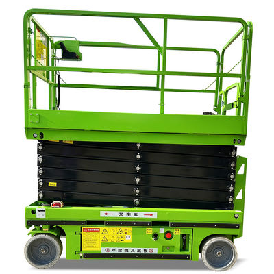 4m 10m 12m élévateur hydraulique à table mobile moteur diesel entraînement à une seule personne élévateur à ciseaux pour terrain accidenté
