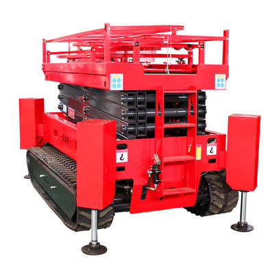 6m 8m 10m 12m Plateforme hydraulique de travail aérien avec roue à bras télescopique