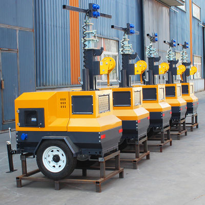 220v Pushcart Type 5M Rôte manuelle LED Tour de lumière mobile 200W 300W 400W Norme IP nominale