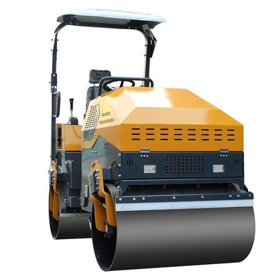Vibration élevée Double tambour Route Roller Deux mille dollars 70Hz Fréquence de vibration