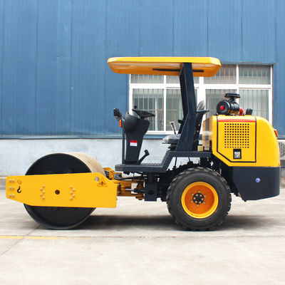 55KN Force d'excitation 0,8 tonne 1 tonne 3,5 tonnes Double tambour Vibrateur Compacteur rouleau