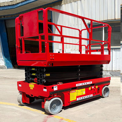 Plateforme de travail aérienne autopropulsée de 8 m avec batterie et puissance de levage de 48 V/4,5 kW