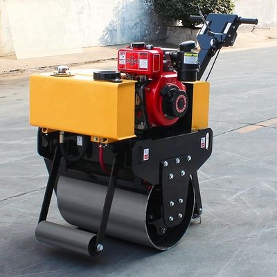 330 kg Roller à tambour unique Diesel Benzine Vibrateur routier Compacteur Asphalte Mini Rollers
