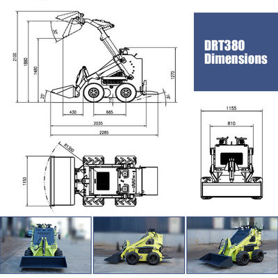 Fabrication d'original approuvé par la CE des chargeurs à roue de dérapage pour vos besoins professionnels