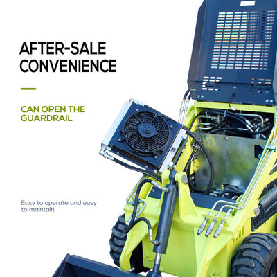 17.1kw Puissance Machinerie de construction Chargeur à roues Diesel Crawler Mini Skid Steer Load