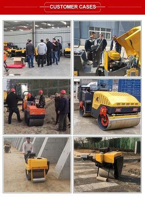 Compacteur vibratoire à rouleaux routiers avec une force d'excitation de 20KN et une fréquence de vibration de 70 Hz