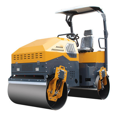 Fréquence d'excitation 70 Hz Mini rouleau compacteur pour l'entretien et la réparation des routes