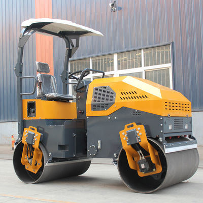 Fréquence d'excitation 70 Hz Mini rouleau compacteur pour l'entretien et la réparation des routes