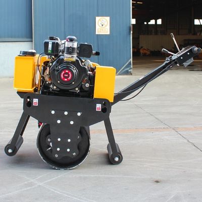 11KW marche derrière Mini 500Kg tambour unique main Asphalte petit rouleau tandem compacteur