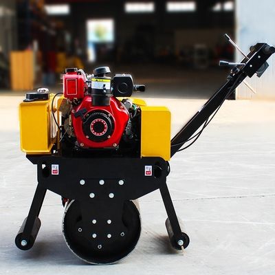 11KW marche derrière Mini 500Kg tambour unique main Asphalte petit rouleau tandem compacteur