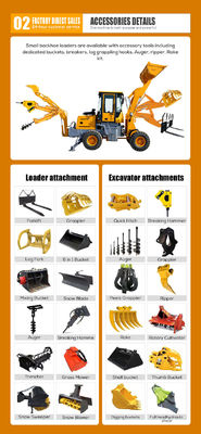 Excavatrice compacte à haute efficacité avec soupape hydraulique BOXINHUASHENG