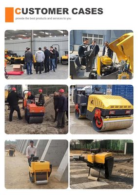 45KN Exciting Force Mini Static Road Roller pour une manœuvrabilité et un contrôle faciles