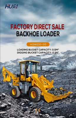Le chargeur à roues moteur Epa Mini Excavator Excavator Loader 4x4 Backhoe Loader Livraison gratuite