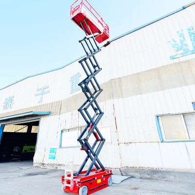 Cantilever pratique Automatique hydraulique de travail aérien ciseaux élévateur avec plate-forme de 900 mm