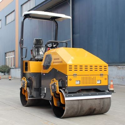 Compacteur hydraulique à rouleaux à double tambour de 3 tonnes pour une roue lisse et compacte