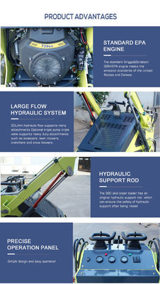 Pompes hydrauliques Huade gratuitement expédié chargeur de direction à patins attachement HY420 Mini chargeur diesel