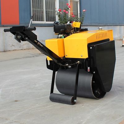 Machinerie de construction routière à rouleaux à tambour unique de 0,5 tonnes à vibration avec moteur EPA