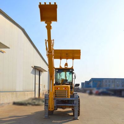 Compact 4x4 chinois mini chargeur de pelle avec pompe hydraulique BOXINHUASHENG