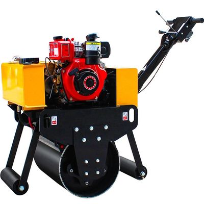 300 kg petit rouleau vibrant mini marche derrière la route rouleau compacteur pour la construction de routes
