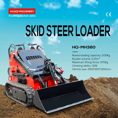 MOOG Mini Diesel Crawler Track Loader avec une vitesse de moteur de 3600 tr/min et un marteau hydraulique