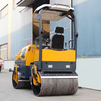 0.5 mm Amplitude nominale 3 tonnes Mini machine de compactage hydraulique rouleau routier pour routes