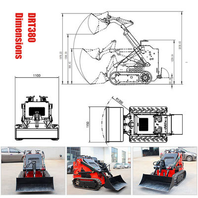 Briggs Stratton moteur mini chargeur de direction à plusieurs fonctions à un prix abordable