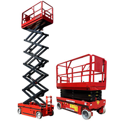 12m 320kg élévateur à ciseaux autopropulsé pour plateforme de travail aérien de construction de serre
