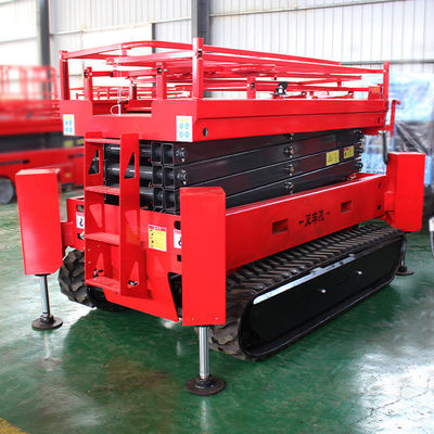 12m 320kg élévateur à ciseaux autopropulsé pour plateforme de travail aérien de construction de serre