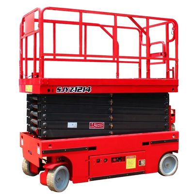 48V/4.5kw Puissance moteur 320kg Charge nominale Roue hydraulique Plateforme mobile de levage à ciseaux