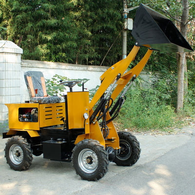CE EPA Backhoe batterie 4 roues motrices Petits chargeurs électriques avec démarrage électrique
