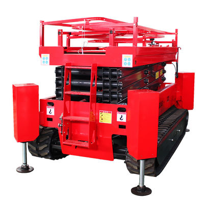 6m 8m 10m 12m Plateforme hydraulique de travail aérien avec roue à bras télescopique