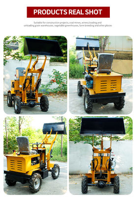 Petite exploitation agricole 850 kg Mini électrique Front End Compact Chargeur à roue à batterie avec prix abordable