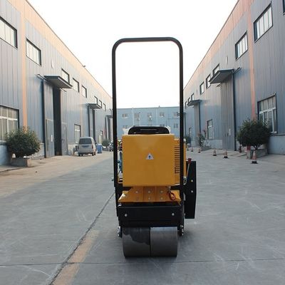 Équipement de construction routière roue en acier rouleau routier à fréquence de vibration 70 Hz