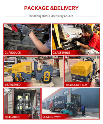30% de capacité de classe Petit rouleau à double tambour avec moteur CHANGCHAI