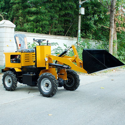 3000*1000*1500 mm Dimension mini chargeuse à roues homologuée CE d'une capacité de 1 tonne