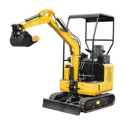 Micro-bagger de petite taille pour la construction en extérieur à budget réduit avec un auvent et une largeur de voie de 1100 mm