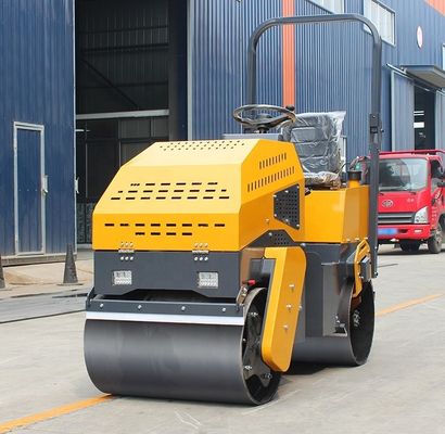 Compacteur à rouleaux à double tambour de petite taille de 1,5-2 tonnes avec mode de vibration hydraulique