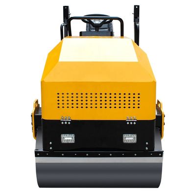 Largeur de roue en acier 1000 mm x 2 rouleaux routiers pour petites routes asphaltées et compactage du sol
