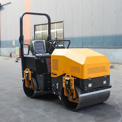 Largeur de roue en acier 1000 mm x 2 rouleaux routiers pour petites routes asphaltées et compactage du sol
