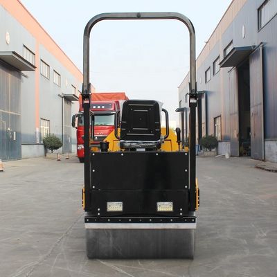 Largeur de roue en acier 1000 mm x 2 rouleaux routiers pour petites routes asphaltées et compactage du sol