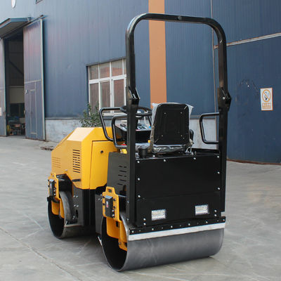 Largeur de roue en acier 1000 mm x 2 rouleaux routiers pour petites routes asphaltées et compactage du sol