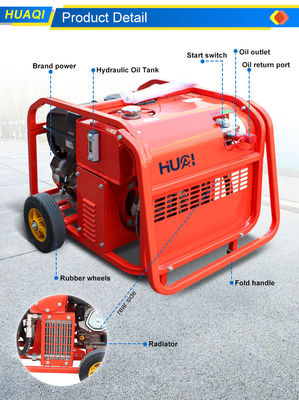 Unité hydraulique à débit élevé pour les outils des équipements de sauvetage propulsés par moteur à essence