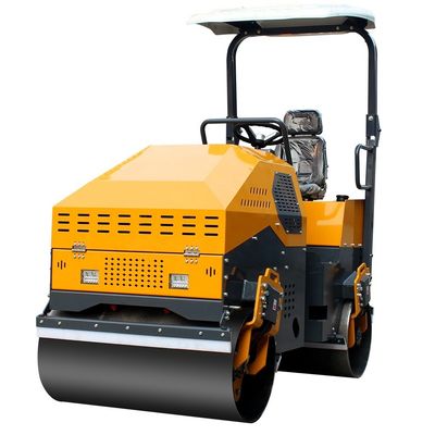 0.3 tonnes de moteur diesel à essence mini rouleau avec pompe hydraulique Huade et moteur Kubota