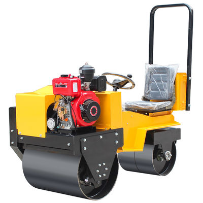 Compacteur à rouleaux à double tambour mini pour le condensation de l'asphalte 0,7 tonnes