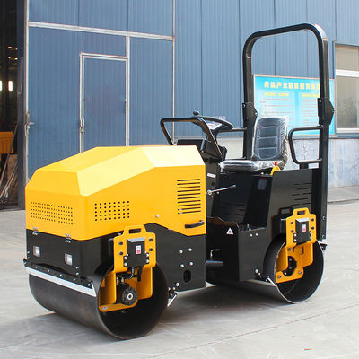 Compacteur à rouleaux vibratoires à double tambour hydraulique de 2 tonnes avec moteur CHANGCHAI
