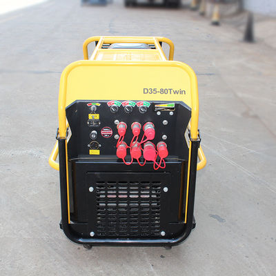 Un groupe électrogène hydraulique à moteur diesel portable avec pompe à vis et capacité de réservoir de 18 litres
