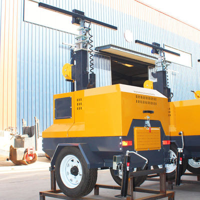 40000 heures de travail Rating IP standard Tour phare mobile diesel avec générateur diesel