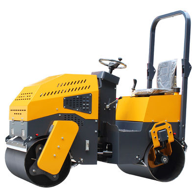 Mini-machines routières 1 tonne 2 tonnes 3 tonnes Compacteur hydraulique à rouleaux avec pompe Huade