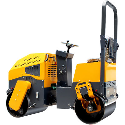 Charge linéaire statique de 45 N/cm 1t Roller routier à double tambour pour la construction de routes en douceur