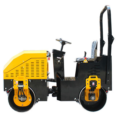 1 tonne Tandem compacteur vibrant Ride On Road Roller Mini Asphalt routier compacteur rouleau